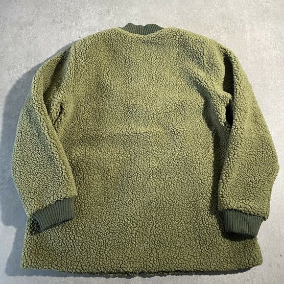 Abercrombie & Fitch deep pile Fleece Jacket Medium - Picture 5 of 7